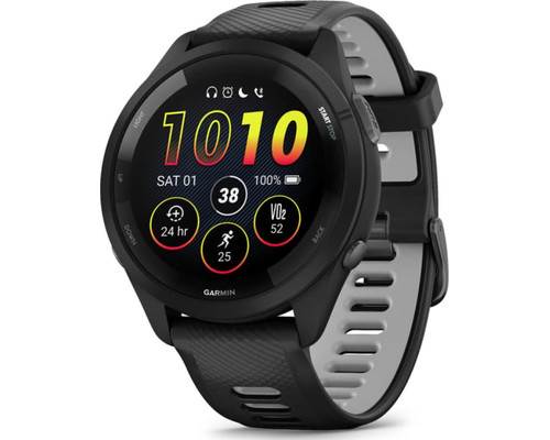 Garmin Forerunner 265 3,3 cm (1.3") AMOLED 46 mm Digital 416 x 416 Pixeles Pantalla t&Atilde;&iexcl;ctil Negro Wifi GPS (sat&Atilde;&copy;lite)