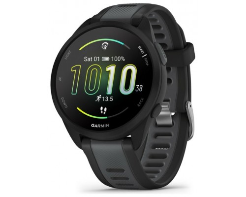 Garmin Forerunner 165 Music 3,05 cm (1.2") AMOLED 43 mm Digital 390 x 390 Pixeles Pantalla tÃ¡ctil Negro GPS (satÃ©lite)
