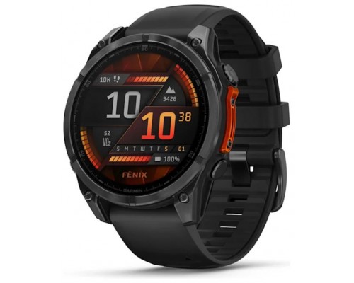 Garmin Fenix 8 3,56 cm (1.4") AMOLED 47 mm Digital 454 x 454 Pixeles Pantalla tÃ¡ctil Negro Wifi GPS (satÃ©lite)