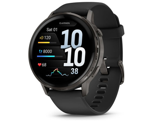Garmin Venu 4 3,56 cm (1.4") AMOLED 45 mm Digital 454 x 454 Pixeles Pantalla táctil Negro Wifi GPS (satélite) Garmin Venu 4 3,56 cm (1.4") AMOLED 45 mm Digital 454 x 454 Pixeles Pantalla táctil Negro Wifi GPS (satélite)
