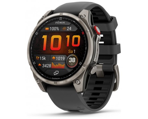 Garmin fenix 8 Pro 3,56 cm (1.4") AMOLED 47 mm Digital 454 x 454 Pixeles Pantalla tÃ¡ctil Grafito, Titanio Wifi GPS (satÃ©lite)