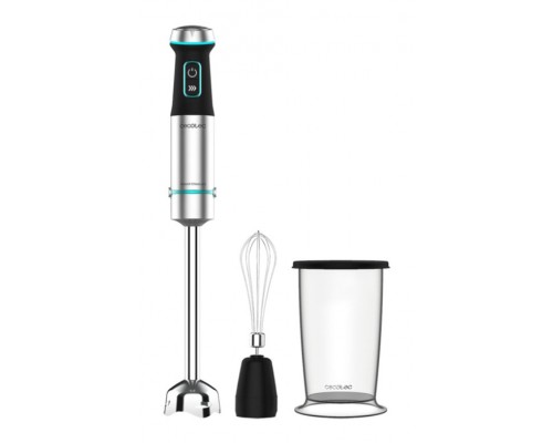 Cecotec Power TitanBlack 1200 XL Cream 0,8 L Batidora de inmersi&Atilde;&sup3;n 1200 W Negro, Plata