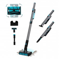 Cecotec Scoba 2100 Twice Aspiradora vertical BaterÃ­a Secar CiclÃ³nico Sin bolsa 210 W Negro, Azul