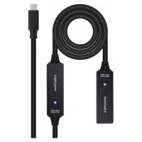 Nanocable Cable USB 3.2 amplif. C/M-C/H 10 m