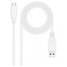Nanocable Cable USB 2.0 3A USB-C-M/M 1.5M Blanco