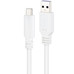 Nanocable Cable USB 2.0 3A USB-C-M/M 3M Blanco