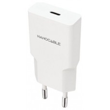 Nanocable Cargador USB-C/PD 20W   Blanco