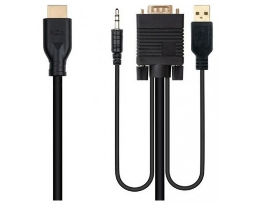 Nanocable Conversor VGA+Audio a HDMI M-M 1,8 m