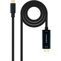 Nanocable Conversor USB-C/HDMI Negro, 5 m