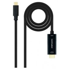 Nanocable Conversor USB-C/HDMI Negro, 5 m