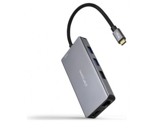 Nanocable Hub USB-C 3xUSB-A+2xHDMI+RJ45+TF+SD+PD