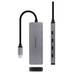 Nanocable HUB USB-C/M a 4xUSB-C/H + USB-C PD 100W