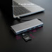 Nanocable Hub 12en1 USB-A/C+HDMI+DP+RJ45+TF+SD+AU