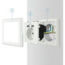 Nanocable Base de enchufe pared schuko+2USB 2.4A