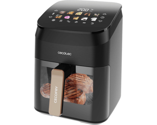 Cecotec Cecofry&Grill Smokin" 4500 Sencillo 4,5 L 1900 W Freidora de aire caliente Negro, Marr&Atilde;&sup3;n
