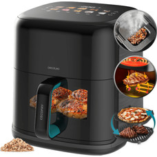 Cecotec Cecofry&Grill Smokin"Prime 6500 Sencillo 6,5 L Independiente 2200 W Freidora de aire caliente Negro Cecotec Cecofry&Grill Smokin"Prime 6500 Sencillo 6,5 L Independiente 2200 W Freidora de aire caliente Negro