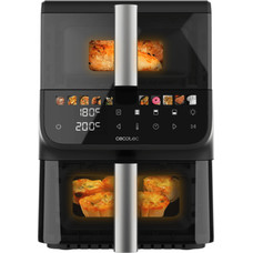 Cecotec Cecofry DuoLevel 10000 DuoSize Window Doble 10 L Independiente 2000 W Freidora de aire caliente Negro Cecotec Cecofry DuoLevel 10000 DuoSize Window Doble 10 L Independiente 2000 W Freidora de aire caliente Negro