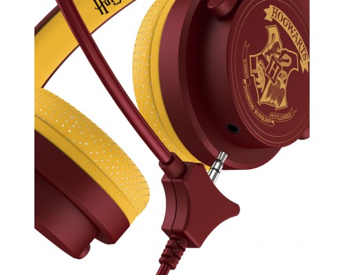 OTL Technologies Harry Potter Hogwarts Crest Auriculares AlÃ¡mbrico Diadema Juego BorgoÃ±a, Amarillo