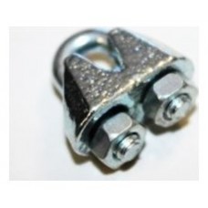 Sujeta cables recto galvanizado din 741
