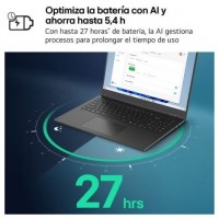 LG Gram 15Z80T-G.AU88B ordenador portatil AMD Ryzen AI 7 350 PortÃ¡til 39,6 cm (15.6") Full HD 32 GB LPDDR5x-SDRAM 1 TB SSD Wi-Fi 6E (802.11ax) Windows 11 Home EspaÃ±ol Negro