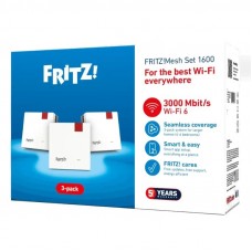 Fritz! Mesh WiFi Set 1600 3-pk Repeater WiFi6