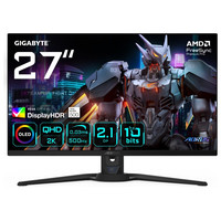 GIGABYTE AORUS FO27Q5P Monitor Gaming OLED QHD &acirc;&euro;&ldquo; 2560 x 1440, 500Hz, 0,03ms, KVM, 300 cd/m&Acirc;&sup2;, FreeSync Premium Pro, DisplayHDR True Black 500, DisplayPort 2.1