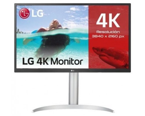 LG 27UP550P-W pantalla para PC 68,6 cm (27") 3840 x 2160 Pixeles 4K Ultra HD Plata, Blanco
