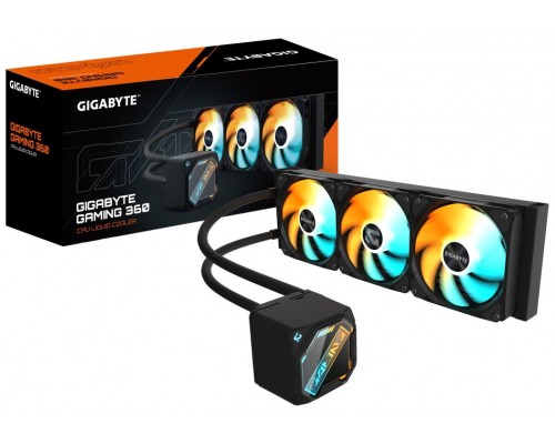 GIGABYTE GAMING 360 Procesador Sistema de refrigeraciÃ³n lÃ­quida todo en uno 12 cm Negro 1 pieza(s)