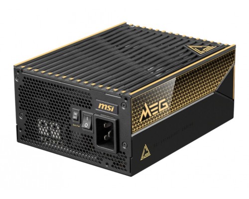 MSI MEG Ai1600T PCIE5 unidad de fuente de alimentaciÃ³n 1600 W 24-pin ATX ATX Negro