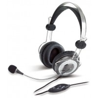 Genius Computer Technology HS-04SU Auriculares AlÃ¡mbrico Diadema Oficina/Centro de llamadas Plata