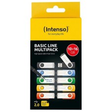 Intenso Basic Line Multipack Lápiz USB 2.0 8GB 10u