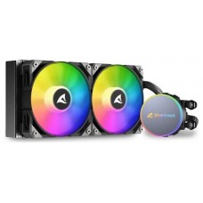 Sharkoon S70 rgb Carcasa del ordenador, Procesador Sistema de refrigeraciÃ³n lÃ­quida todo en uno 12 cm Negro 1 pieza(s)