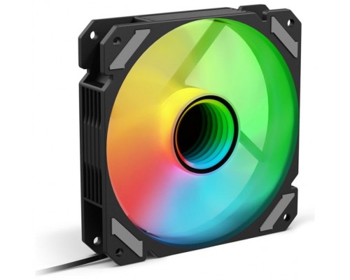 Sharkoon SHARK Mirror PWM RGB Carcasa del ordenador Ventilador 12 cm Negro 1 pieza(s)