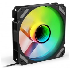 Sharkoon SHARK Mirror RGB PWM REVERSE Carcasa del ordenador Ventilador 12 cm Negro 1 pieza(s)