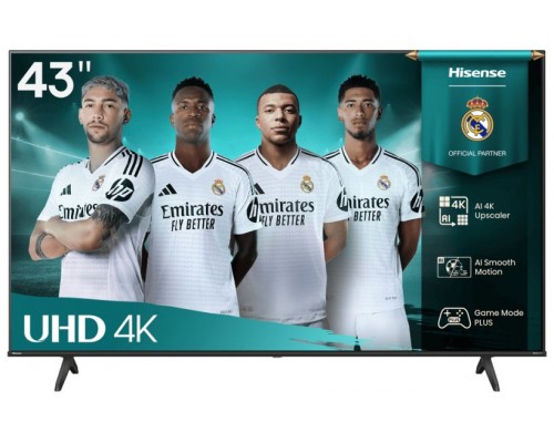 Hisense 43A6Q Televisor 109,2 cm (43") 4K Ultra HD Smart TV Wifi Negro 300 cd / mÂ²