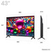 LG 43UA75006LA TV 43" UHD AI STV USB HDMI Bt