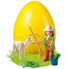 Playmobil cuidadora con alpaca