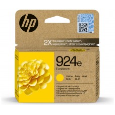 HP 924e EvoMore Yellow Original Ink Cartridge cartucho de tinta 1 pieza(s) Alto rendimiento (XL) Amarillo