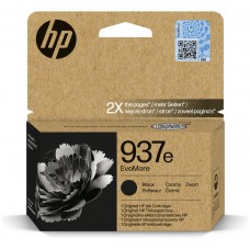 HP 937e EvoMore Black Original Ink Cartridge cartucho de tinta 1 pieza(s) Alto rendimiento (XL) Negro