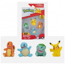 Pack 4 figuras pokemon iniciales kanto