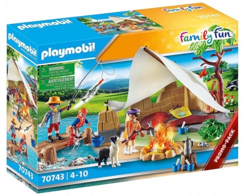 Playmobil familia acampada