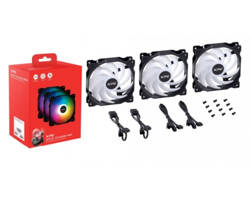 XPG VENTO 120 ARGB PWM Carcasa del ordenador Ventilador 12 cm 3 pieza(s)