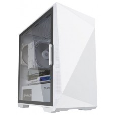 Zalman Z1 Iceberg White - mATX Mid Tower PC Case/Pre-installed fan 2 x 120mm in Mini Tower Blanco