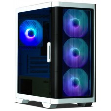 Zalman M4 WHITE carcasa de ordenador Mini Tower Negro, Blanco