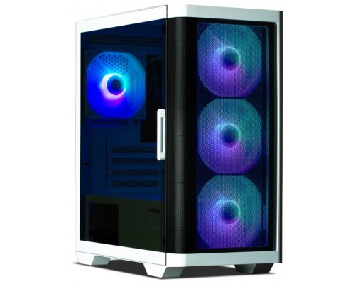 Zalman M4 WHITE carcasa de ordenador Mini Tower Negro, Blanco