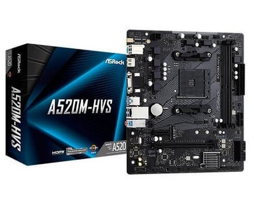 PB ASROCK A520M-HVS Skt AM4 MICROATX VGA HDMI 2xDDR4 