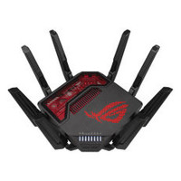 ASUS ROG Rapture GT-BE19000 router inal&Atilde;&iexcl;mbrico Multi-Gigabit Ethernet Tribanda (2.4 GHz / 5 GHz / 6 GHz) Negro, Rojo