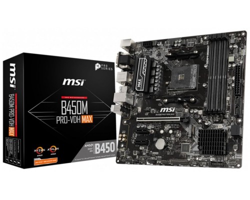 MSI B450M PRO-VDH Max AMD B450 ZÃ³calo AM4 micro ATX