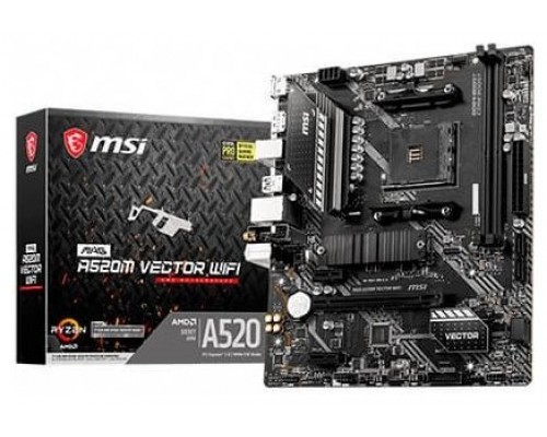 MSI MAG A520M VECTOR WIFI placa base AMD A520 ZÃ³calo AM4 micro ATX