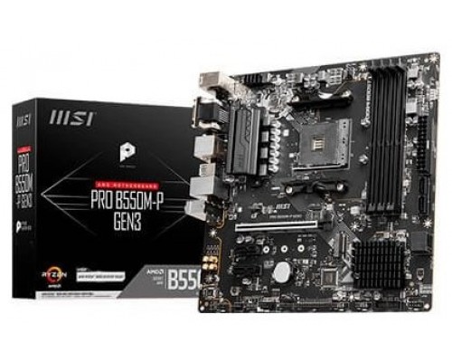 MSI PRO B550M-P GEN3 placa base AMD B550 ZÃ³calo AM4 micro ATX